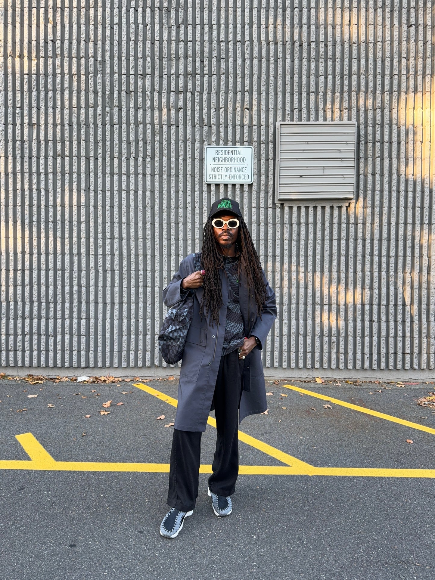 BENIN GRID TOTE (BLACK)