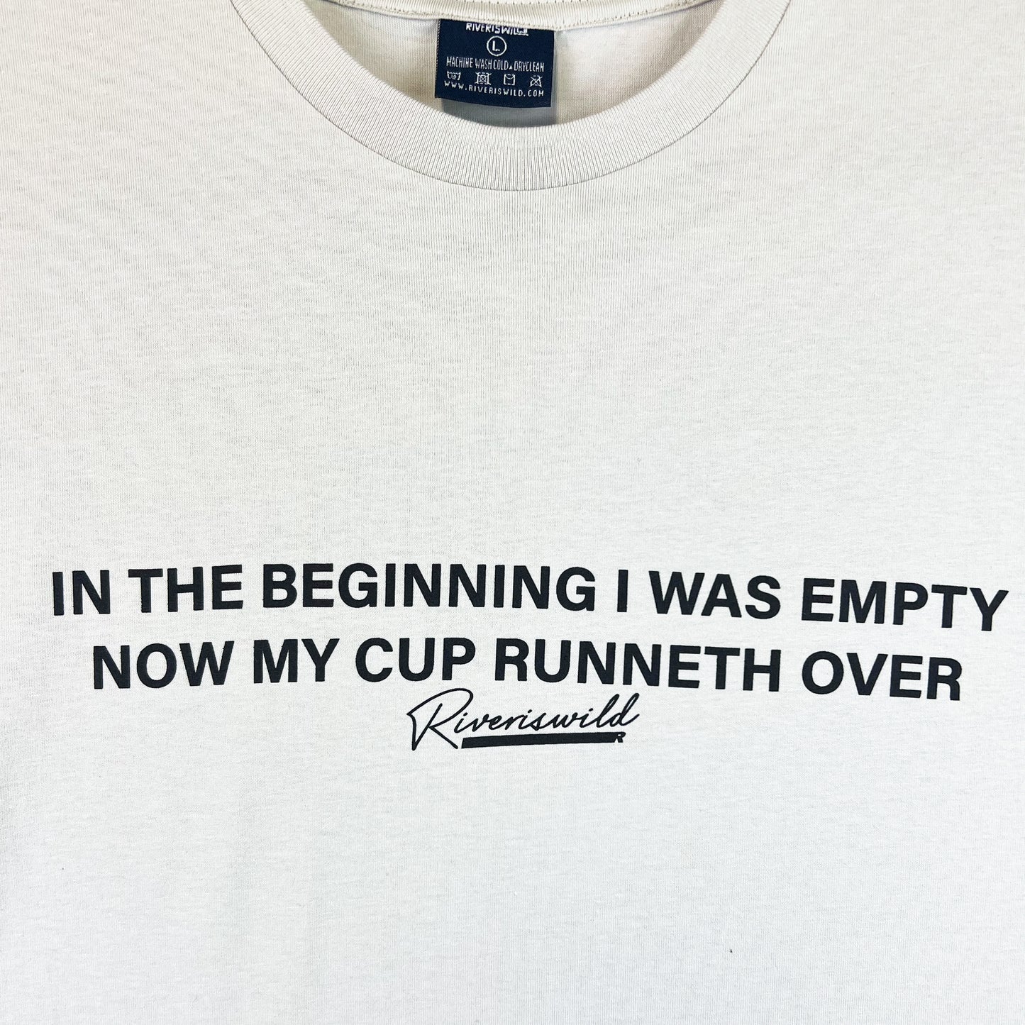 RUNNETH OVER TEE (BONE)