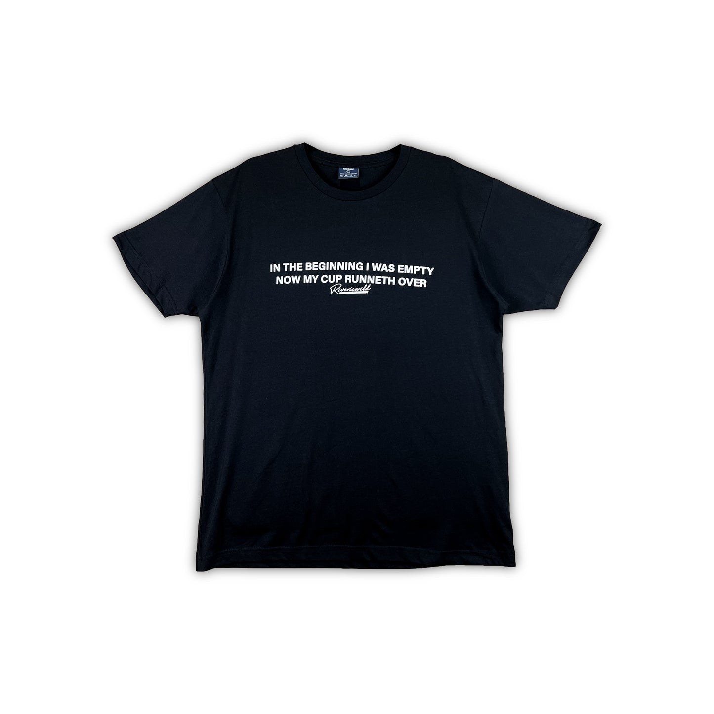 RUNNETH OVER TEE (BLACK)