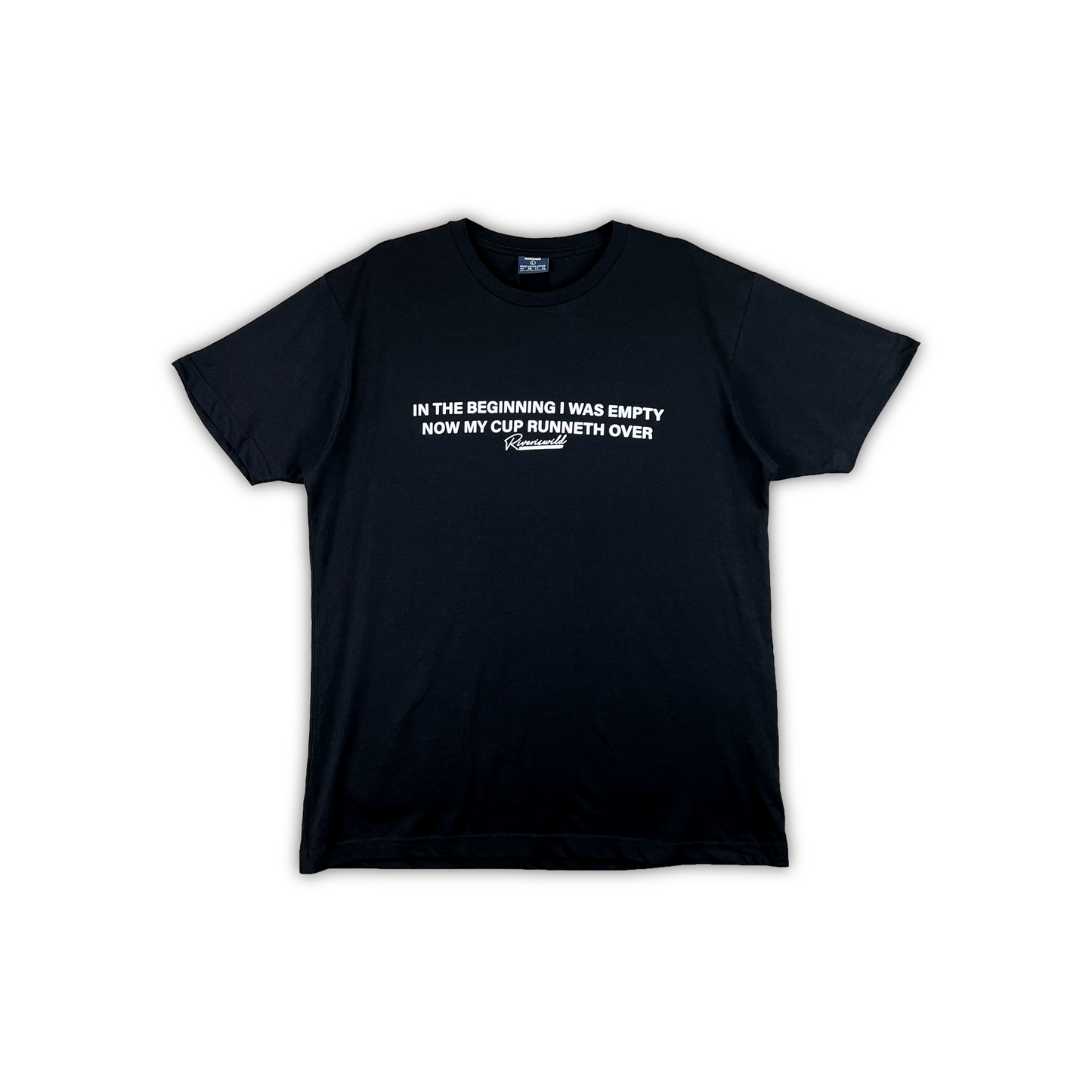 RUNNETH OVER TEE (BLACK)