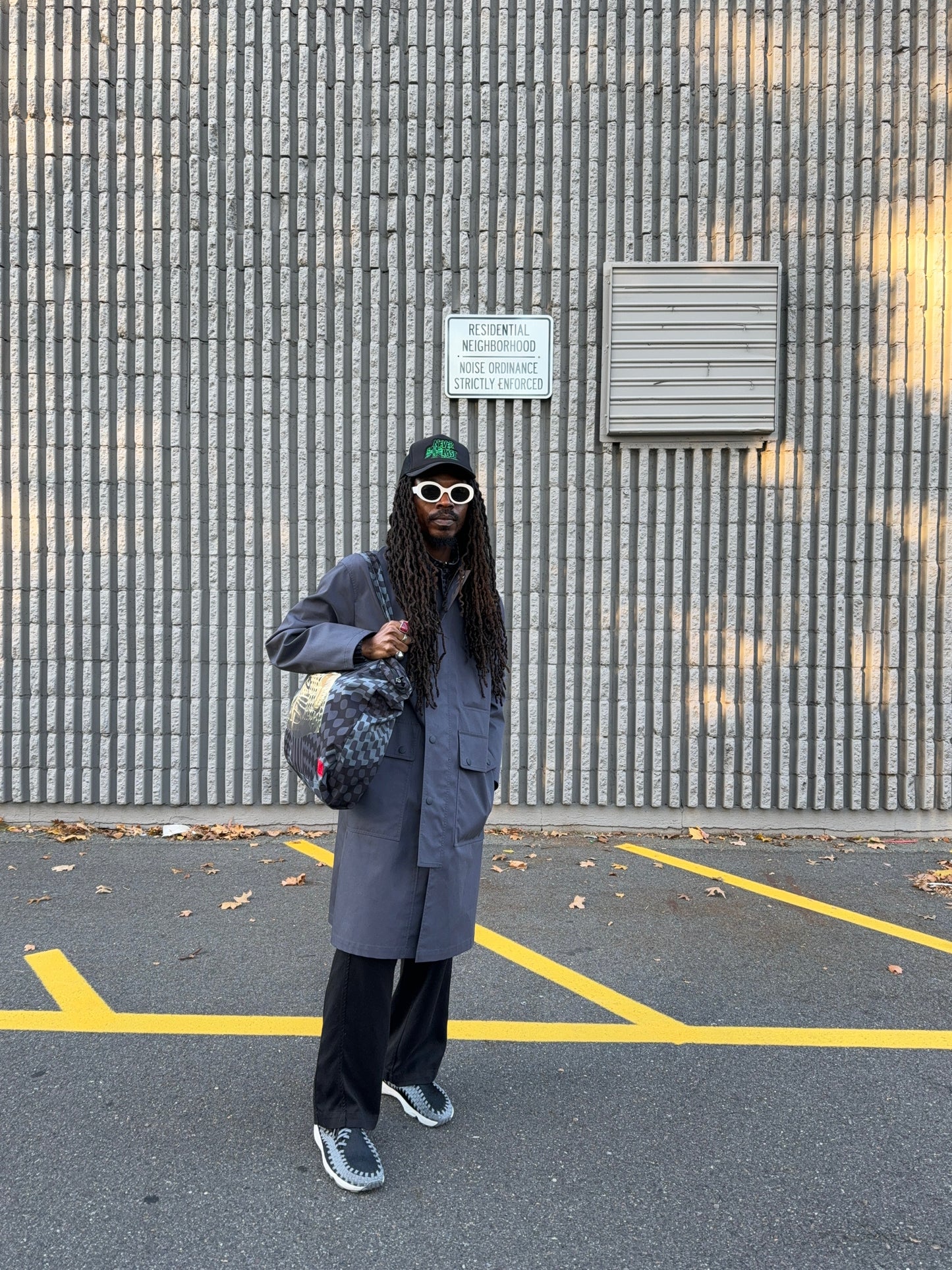 BENIN GRID TOTE (BLACK)