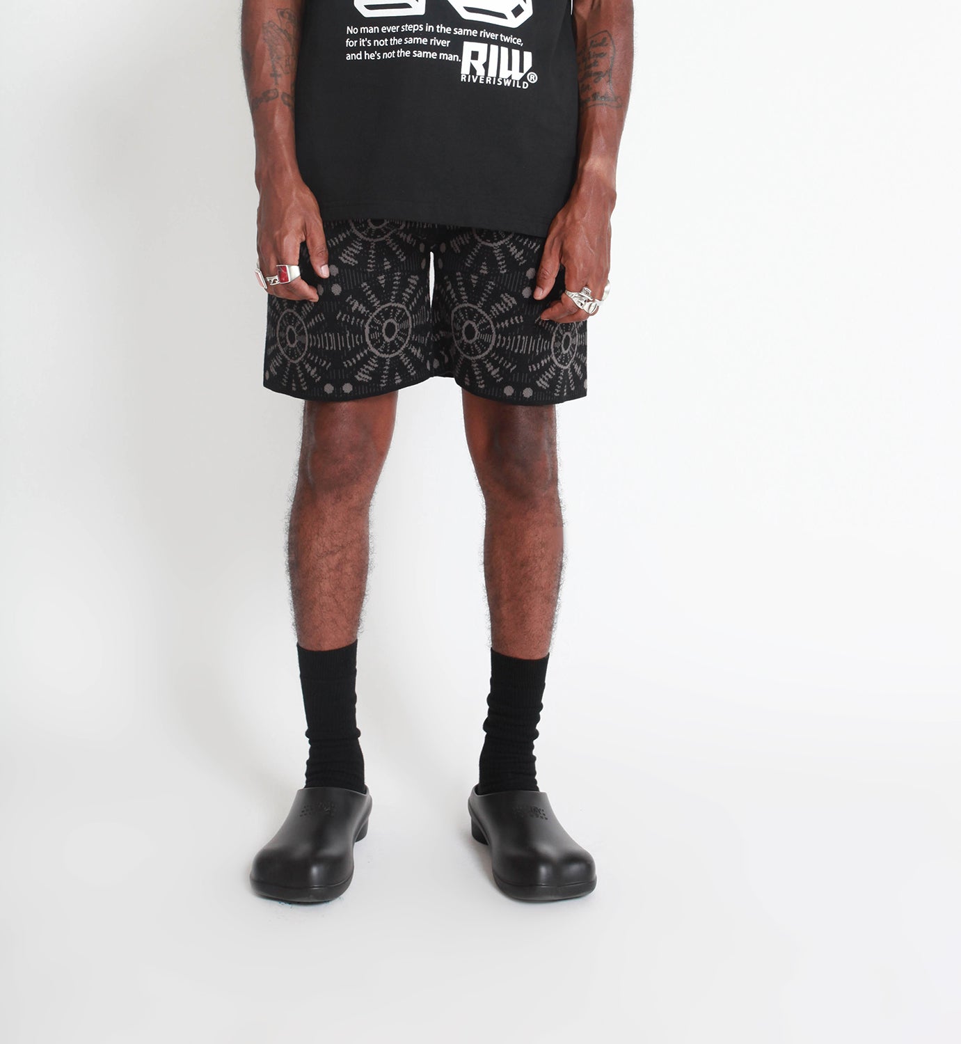 PLAIN SIGHT SHORTS KNIT (BLACK)