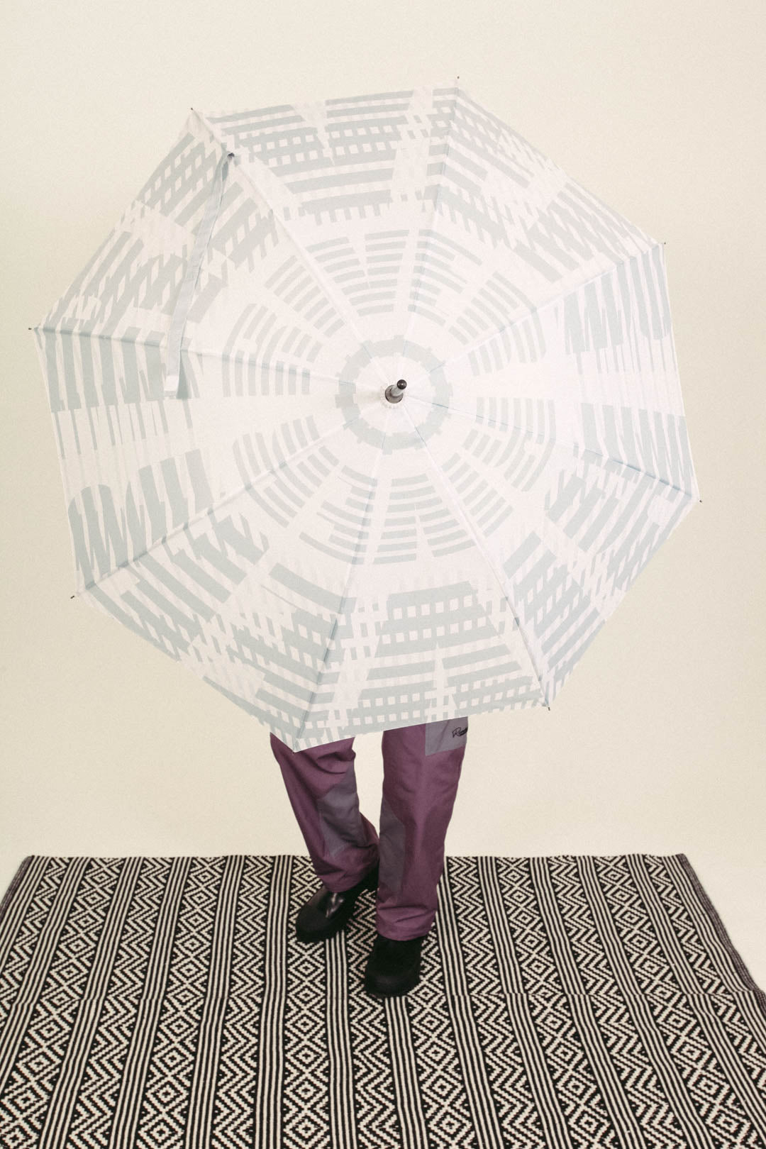 PLAIN SIGHT UMBRELLA (WHITE/GREY)
