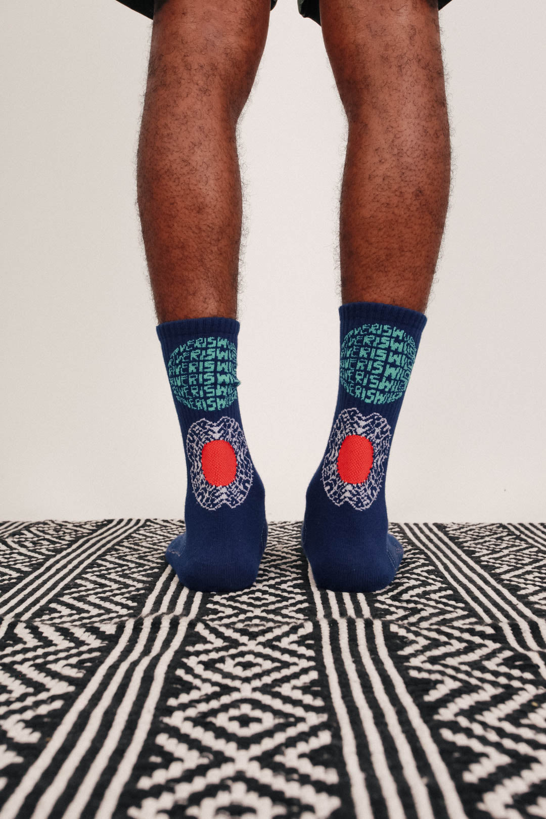 BLOOM LOGO SOCKS (NAVY)