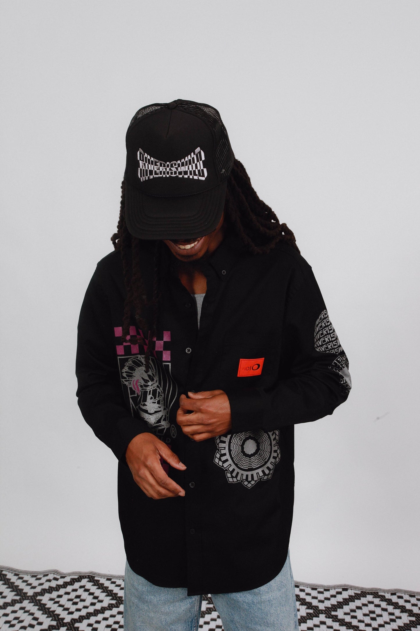 GRID LOGO HAT (TERRACOTTA)
