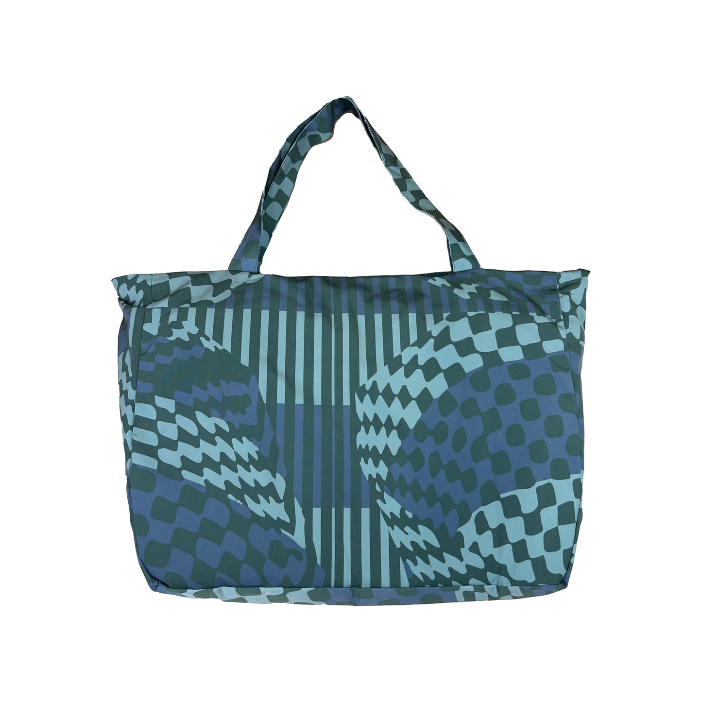 BENIN GRID TOTE (GREEN)