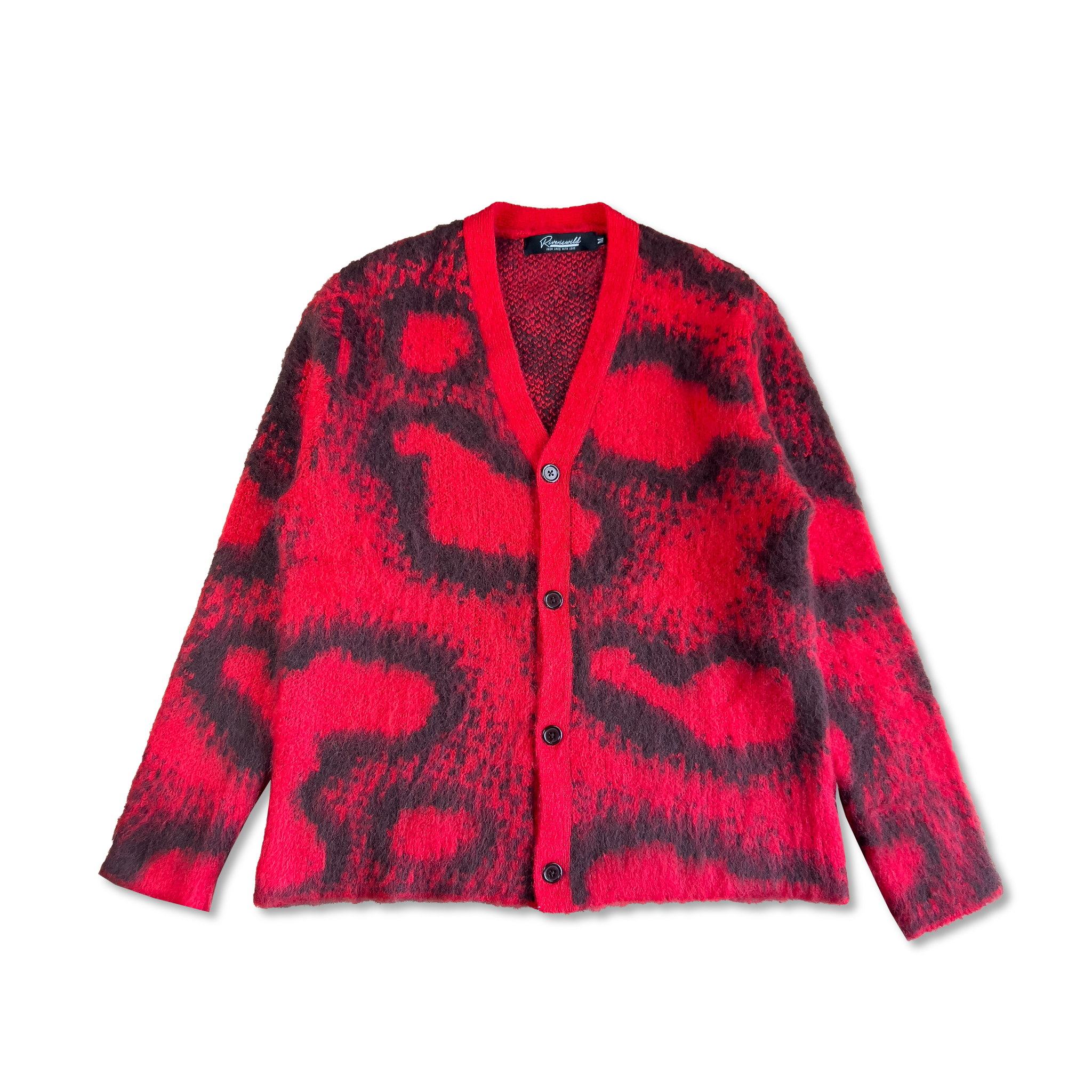 TRANSMISSION MOHAIR SWEATER (RED) – riveriswild TRANSMISSION MOHAIR SWEATER (RED) – riveriswild