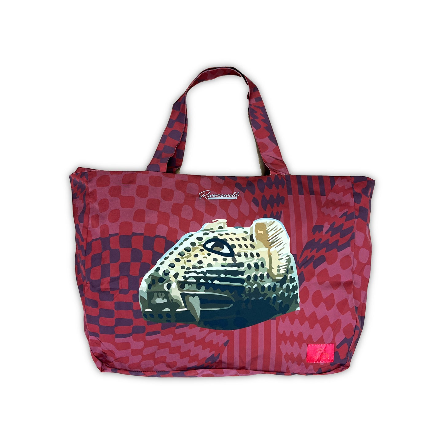 BENIN GRID TOTE (RED)