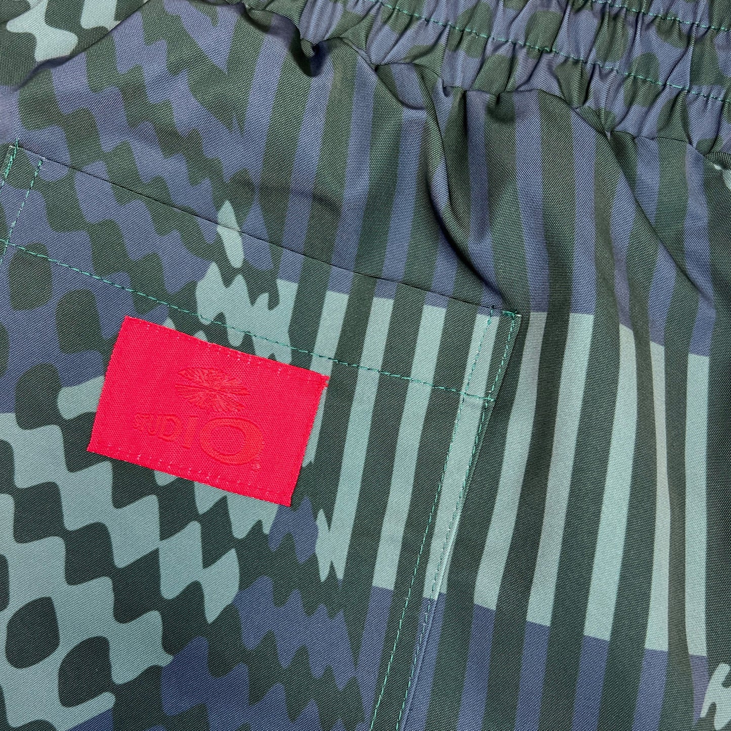 GRID TRACK PANTS (GREEN)