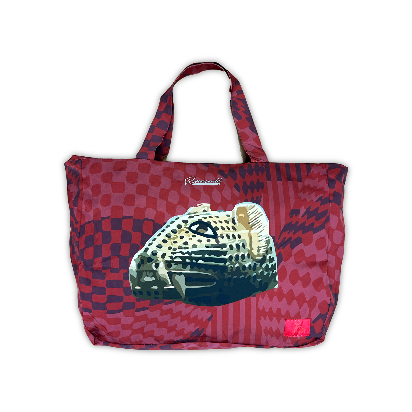 BENIN GRID TOTE (RED)
