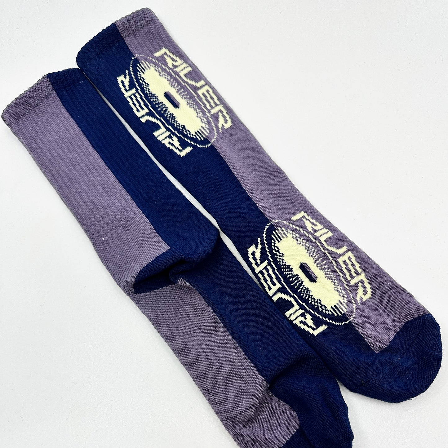 SPIRAL SOCKS (BLUE/PURPLE)