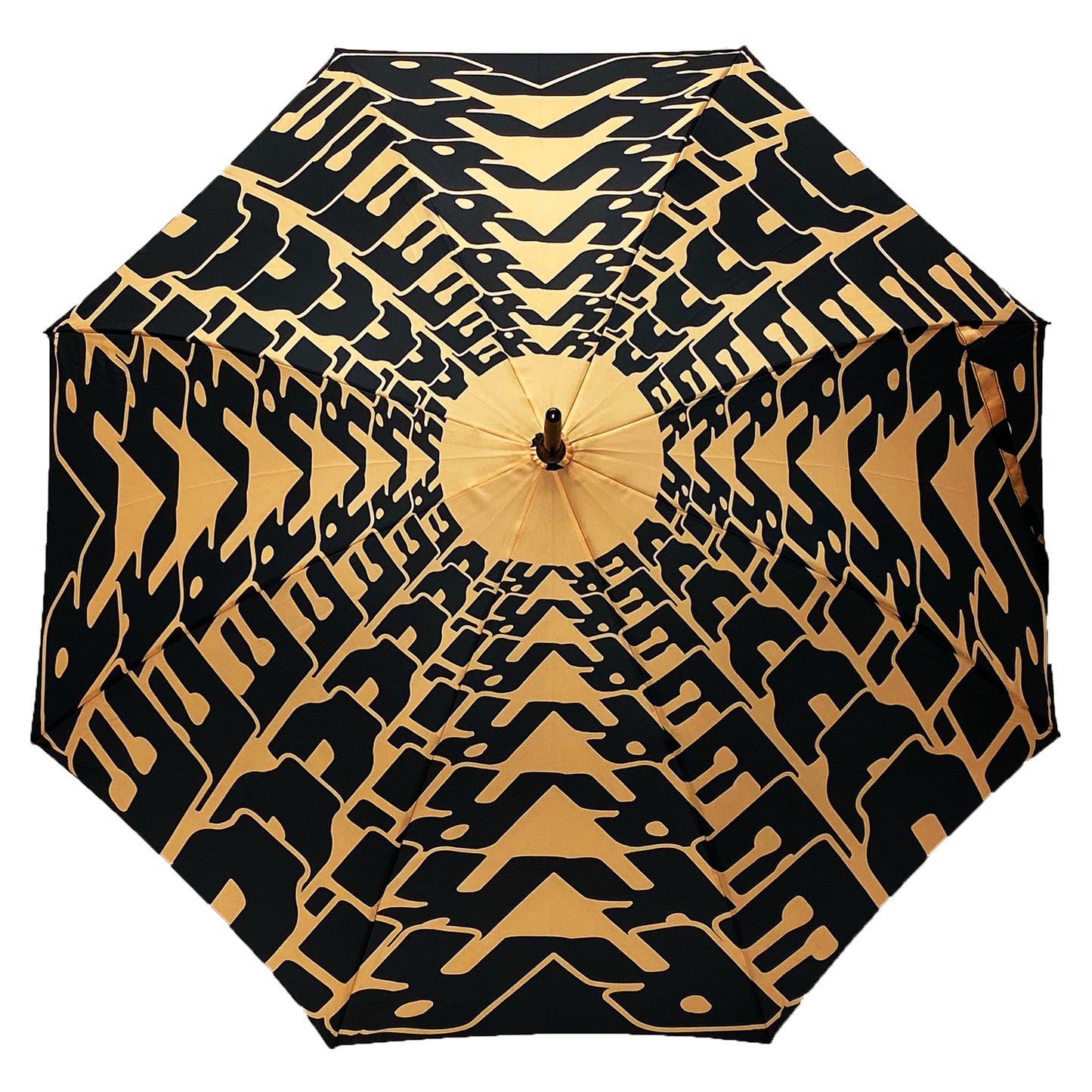 BLOOM UMBRELLA (BLACK AND GOLD)