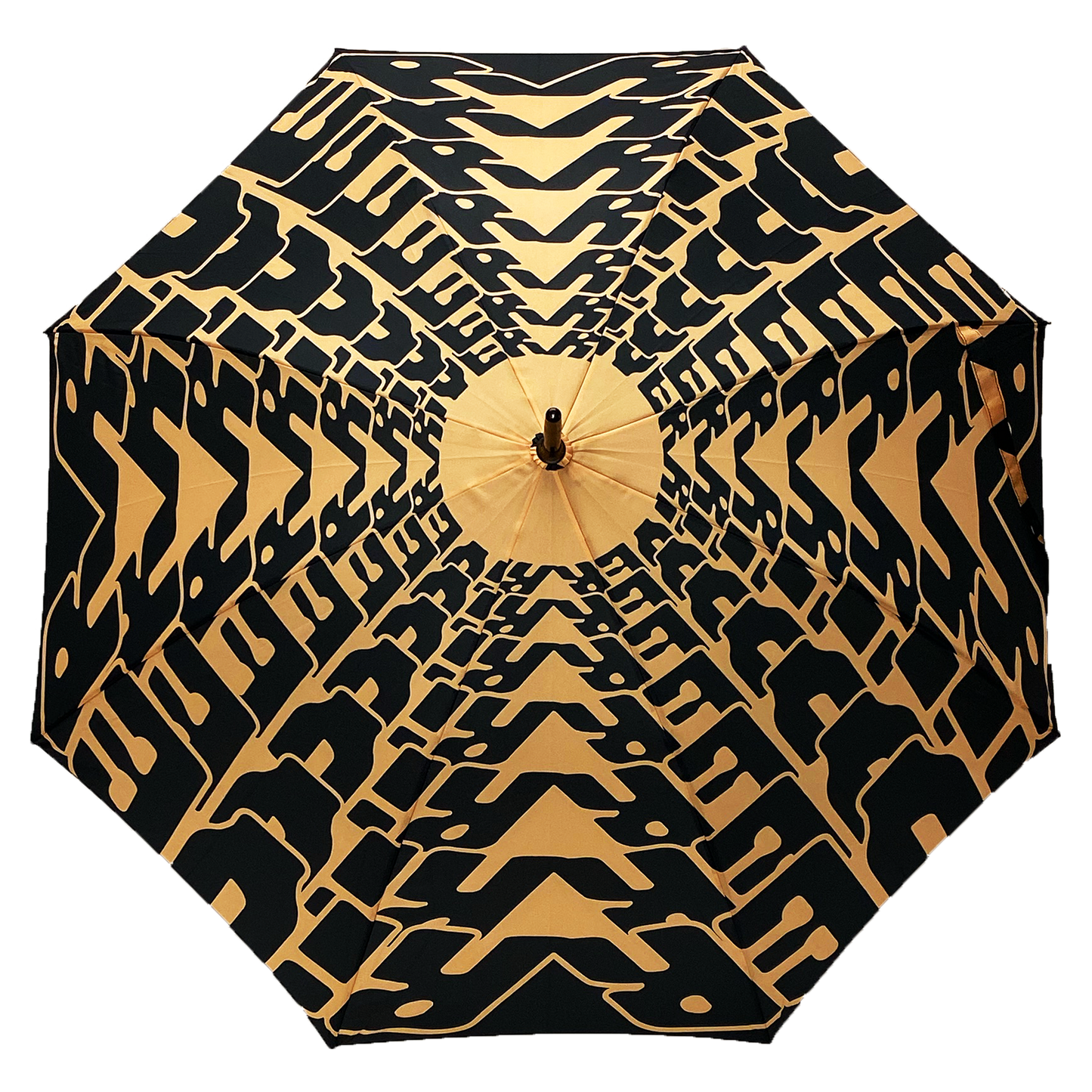 BLOOM UMBRELLA (BLACK AND GOLD)