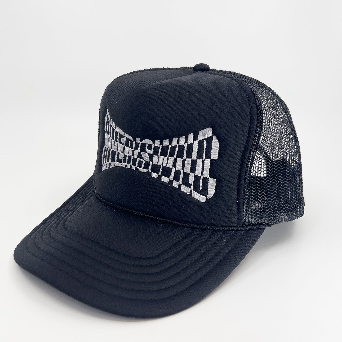 GRID TRUCKER HAT (BLACK)
