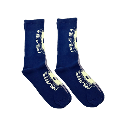 SPIRAL SOCKS (BLUE/PURPLE)