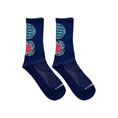 BLOOM LOGO SOCKS (NAVY)