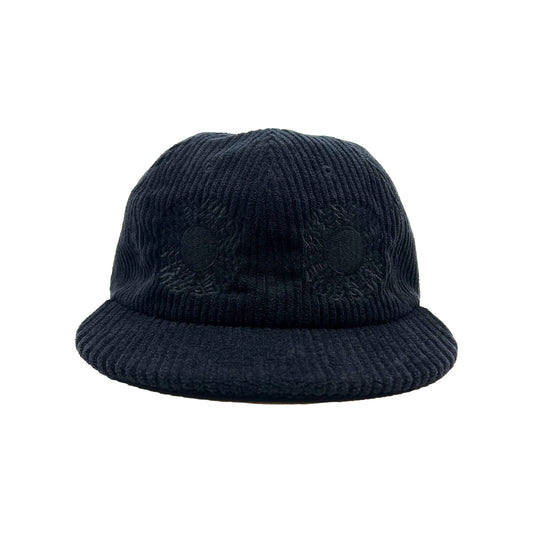 BLOOM CORDUROY HAT (BLACK)