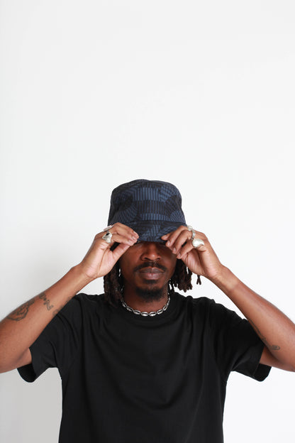 GRID BUCKET HAT (BLACK ICE)