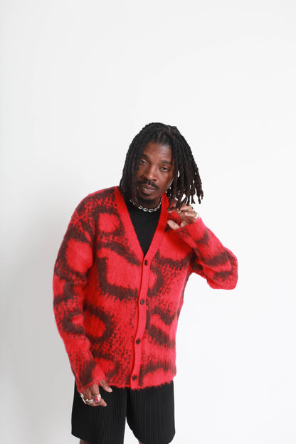 TRANSMISSION MOHAIR SWEATER (RED)