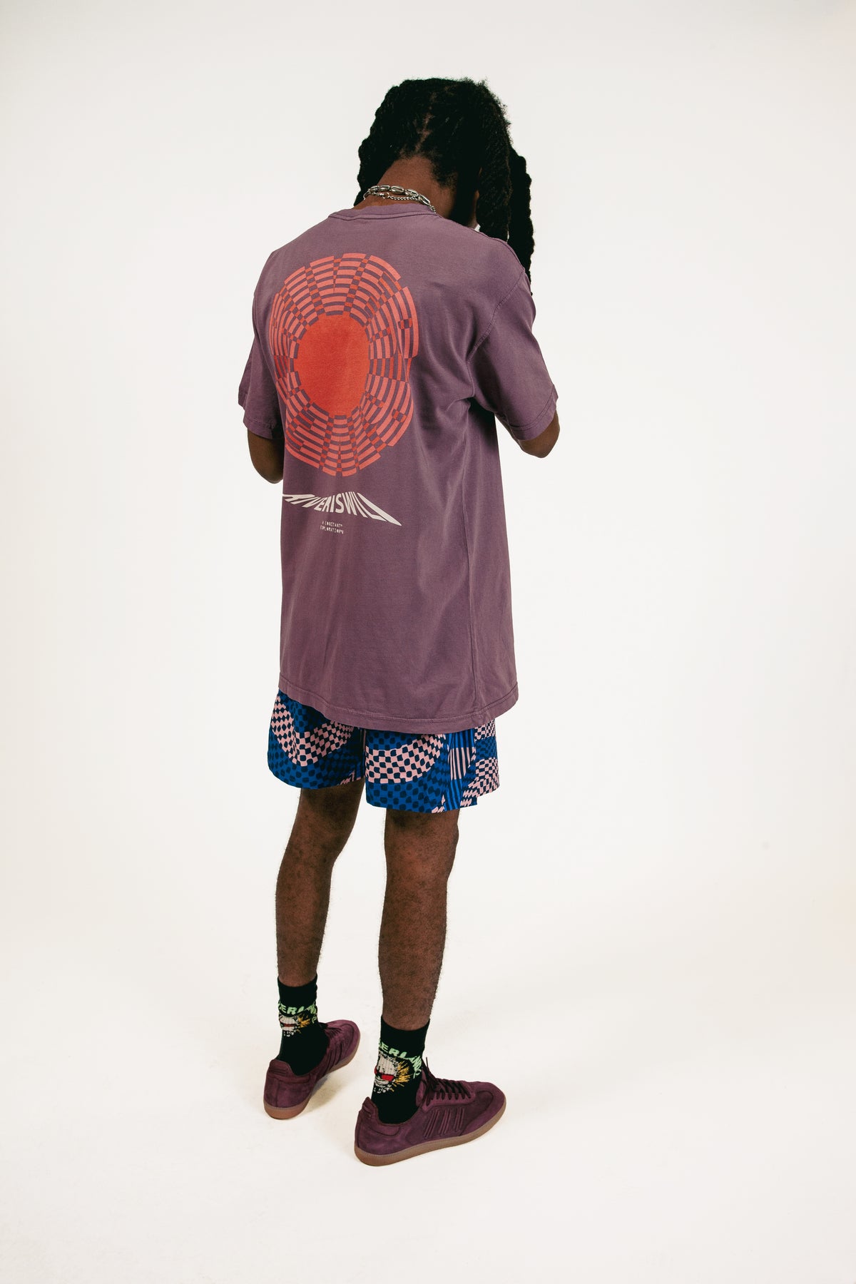 GRID TRUNKS (BLUE/PINK)