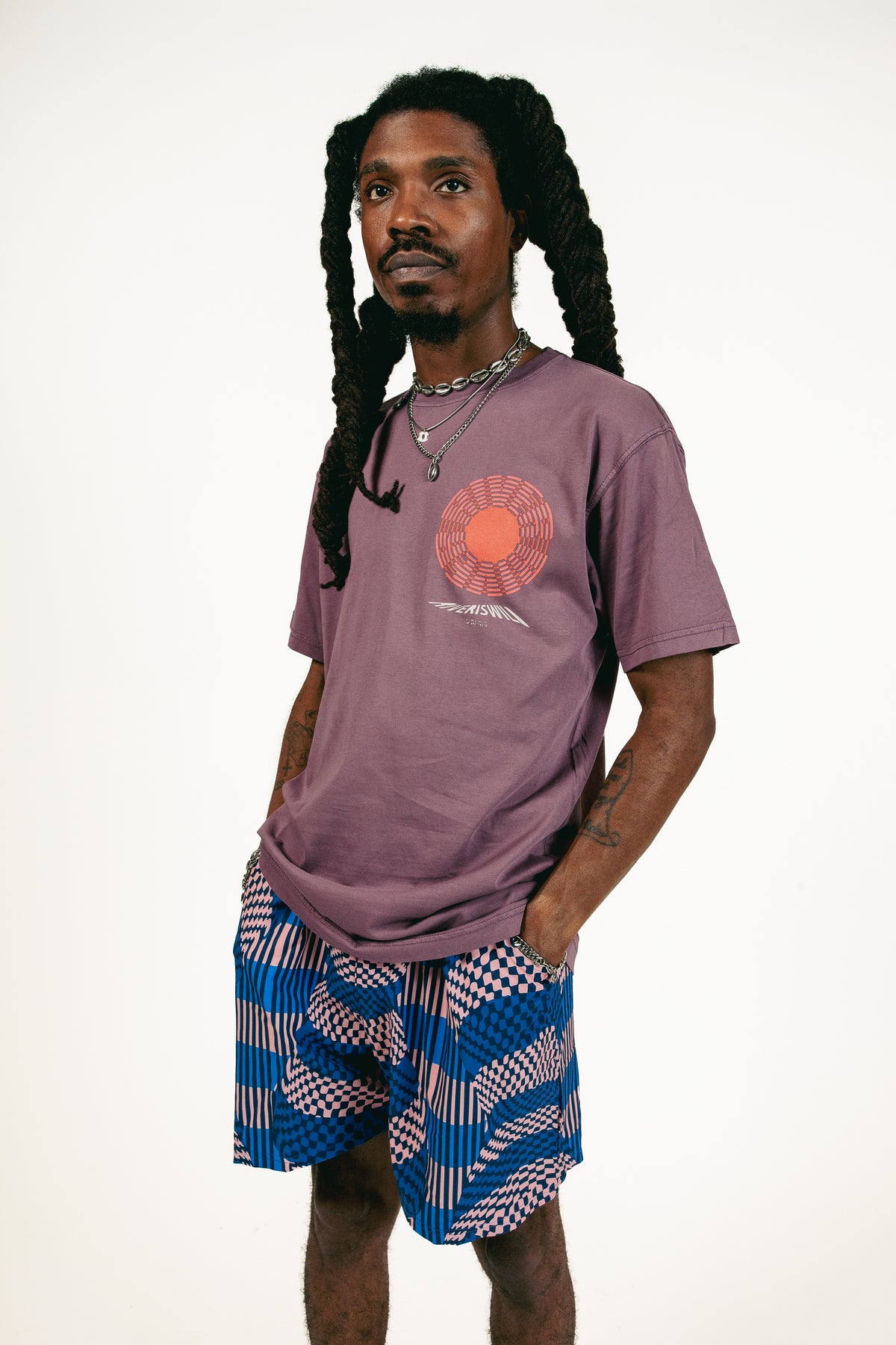GRID TRUNKS (BLUE/PINK)