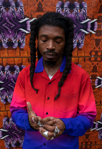 MOONRISE BUTTON UP (RED)