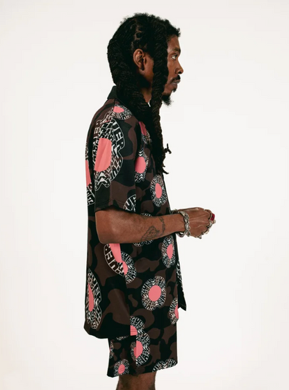 BLOOM CAMO SHORTS (BROWN)