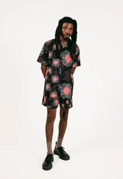 BLOOM CAMO SHORTS (BROWN)