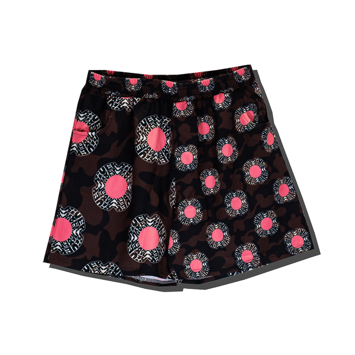 BLOOM CAMO SHORTS (BROWN)