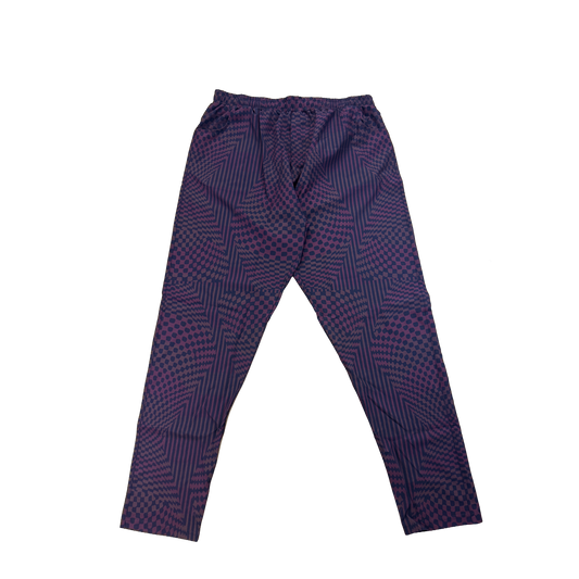 GRID TRACK PANTS (BROWN)