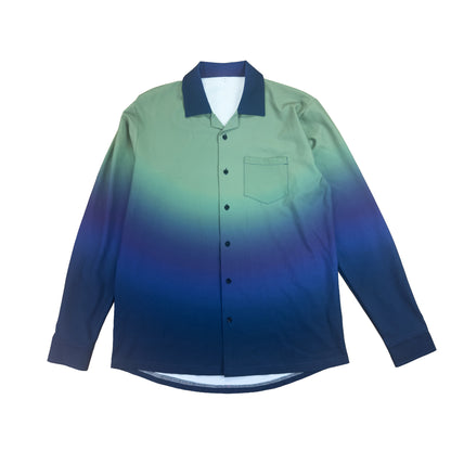 MOONRISE GRADIENT BUTTON UP (GREEN)