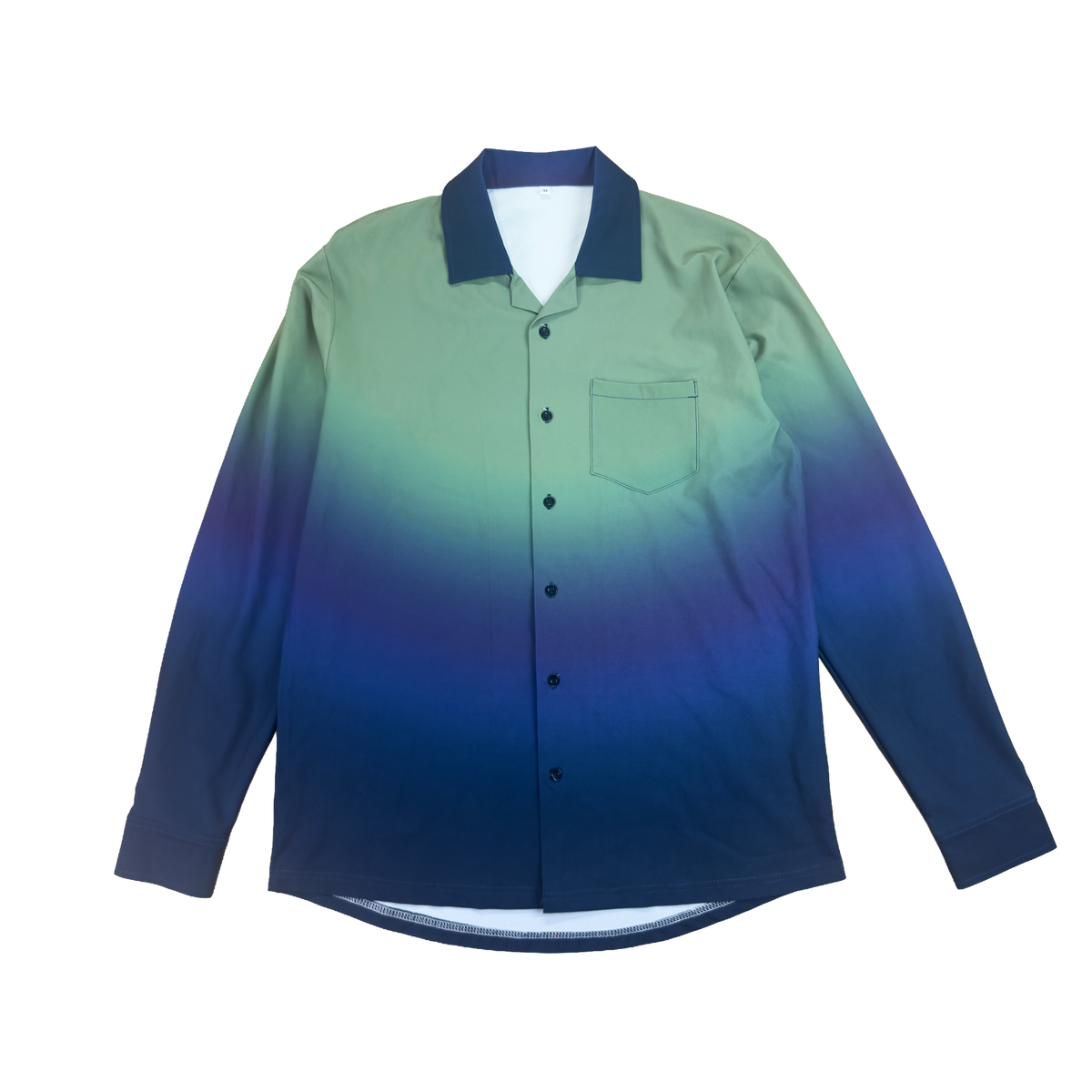 MOONRISE GRADIENT BUTTON UP (GREEN)