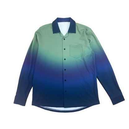 MOONRISE GRADIENT BUTTON UP (GREEN)
