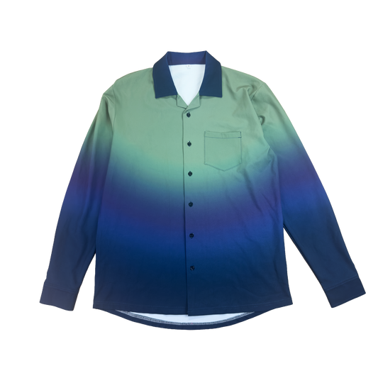 MOONRISE GRADIENT BUTTON UP (GREEN)
