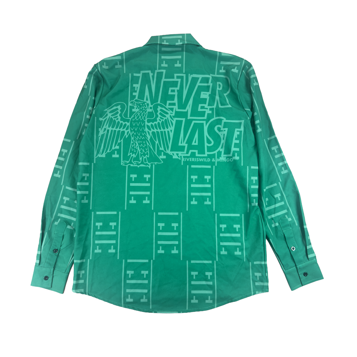 NEVERLAST BUTTON UP (riveriswild x mingo by domingo-GREEN)