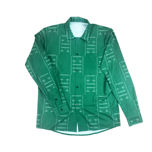 NEVERLAST BUTTON UP (riveriswild x mingo by domingo-GREEN)