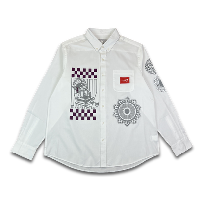 RALLY BUTTON UP (WHITE)